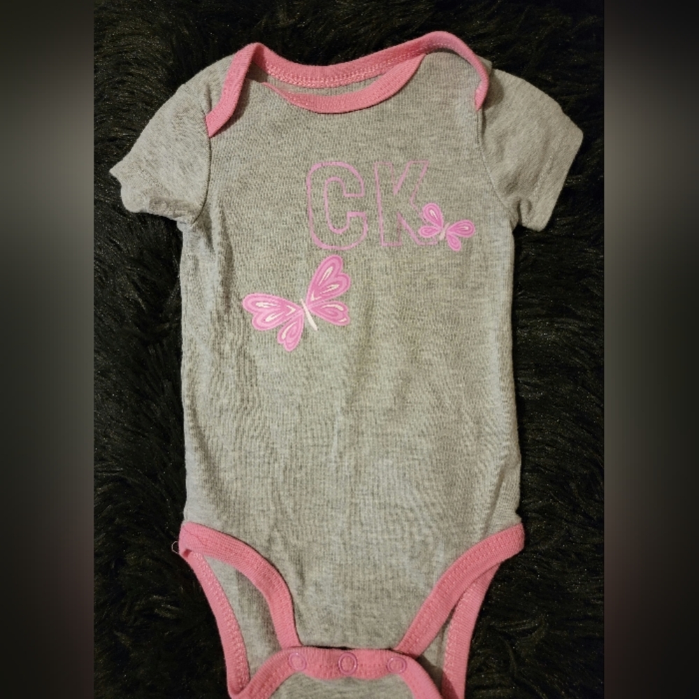 Calvin Klein Butterfly Onsie, 0-3 month